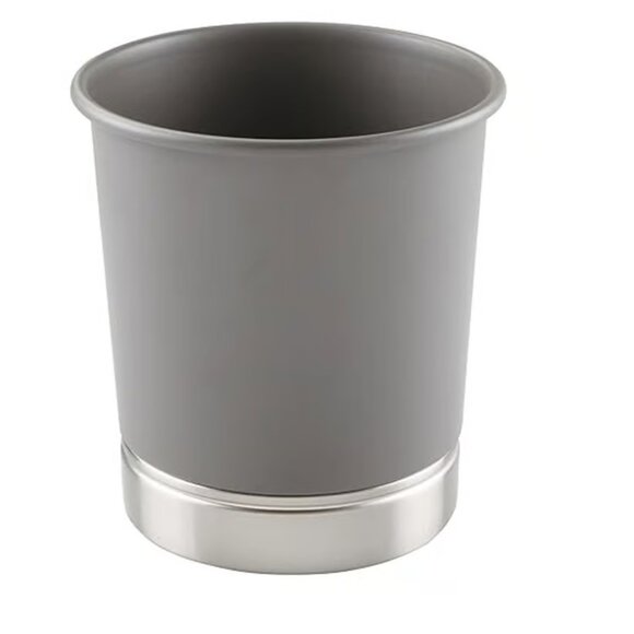 iDesign Small Bathroom Trash Waste Can York Collection - Picture 1 of 7